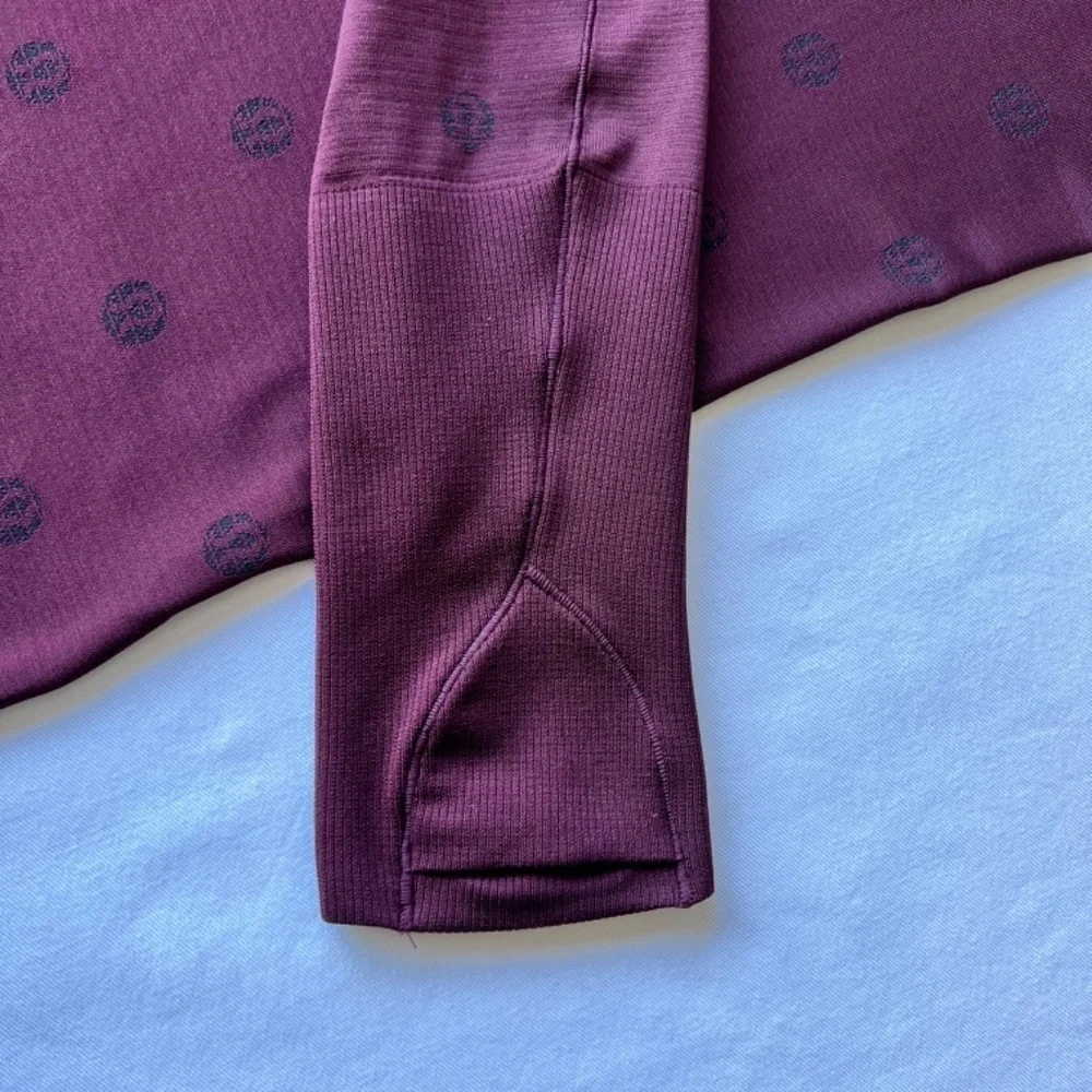 *FIRM PRICE* Lululemon Swiftly Tech long sleeve top 2.0 Yoga Pop Cassis black